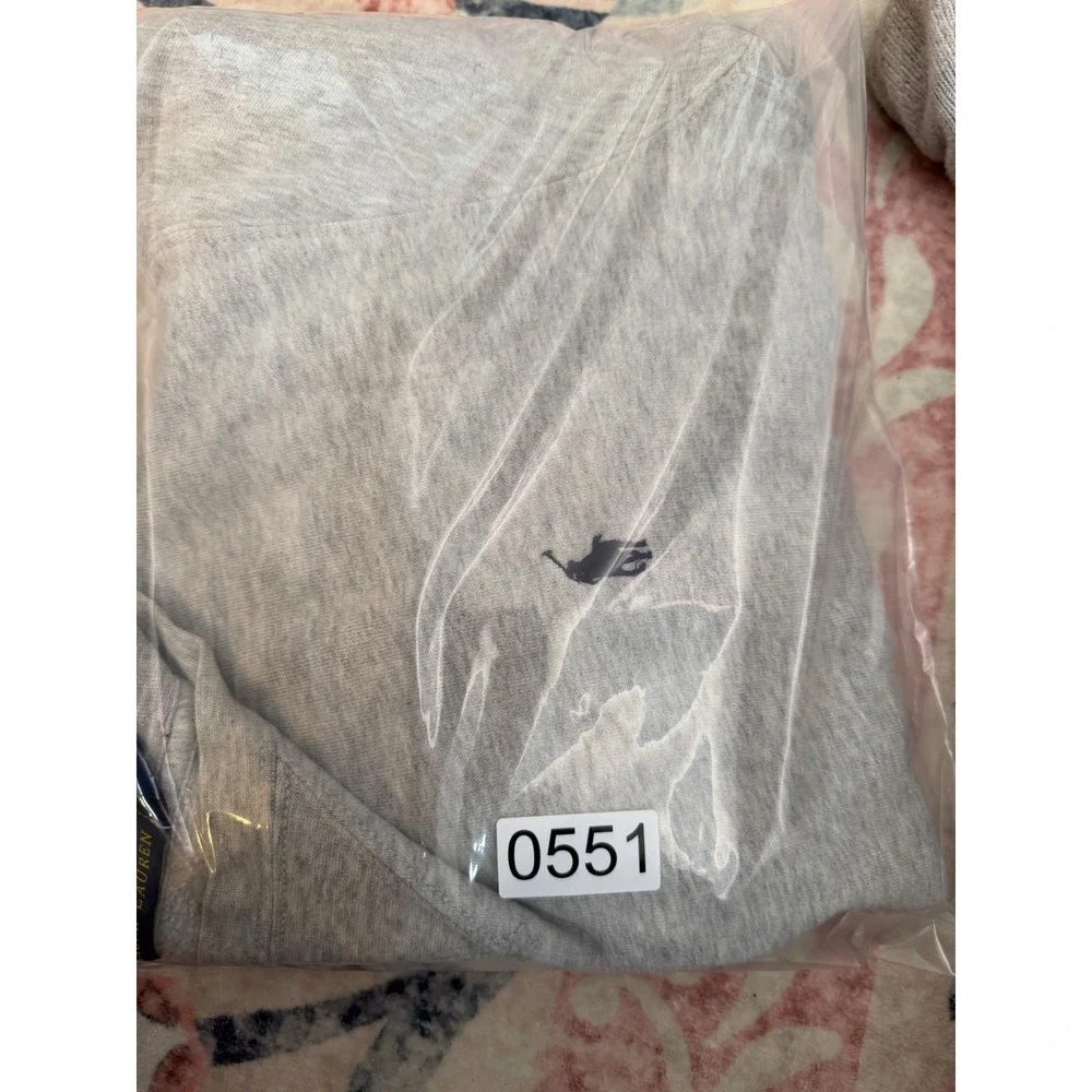 Polo Ralph Lauren Mens Gray Crewneck Sweatshirt Pony Logo Size Large